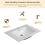 600mm Inset Wash Basin Ceramic Wash Bowl Rectangular New Bathroom Modern 4