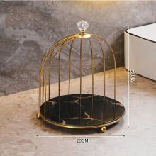 (black S) Fashion New Cake Rack Stand Afternoon Tea Luxury Cake Stand Wedding Marble Double Cake Pan Dessert Table Decoration Storage Box