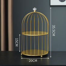 (L) Fashion New Cake Rack Stand Afternoon Tea Luxury Cake Stand Wedding Marble Double Cake Pan Dessert Table Decoration Storage Box