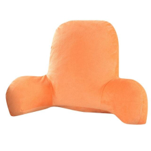 (Orange) Cushion Back Pillow Bed Plush Big Backrest Reading Rest Pillow Lumbar Support Chair