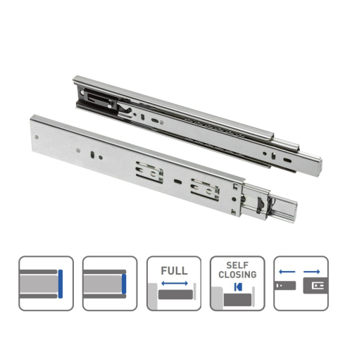 GTV (450mm) Ball Bearing Runner Slide with Self Close Function