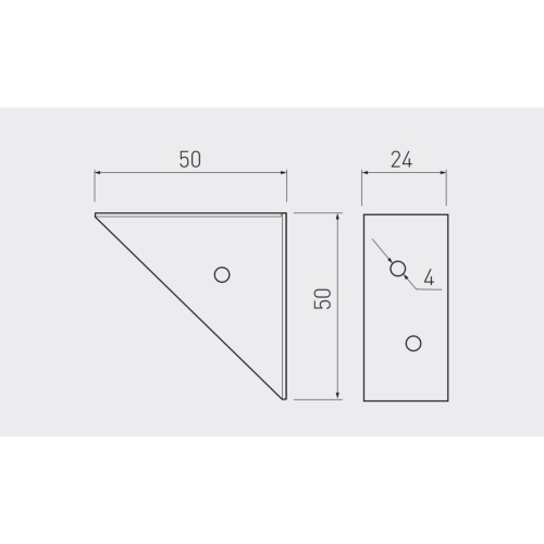 GTV Angle Brackets Brace L Shape Corner Connector pack of 10 pcs 1