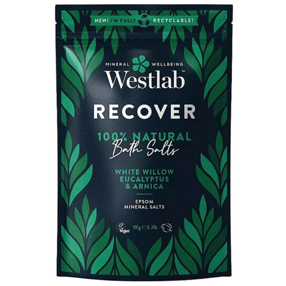 Westlab Recover EPSOM Bath Salts with White Willow & Eucalyptus - 1kg