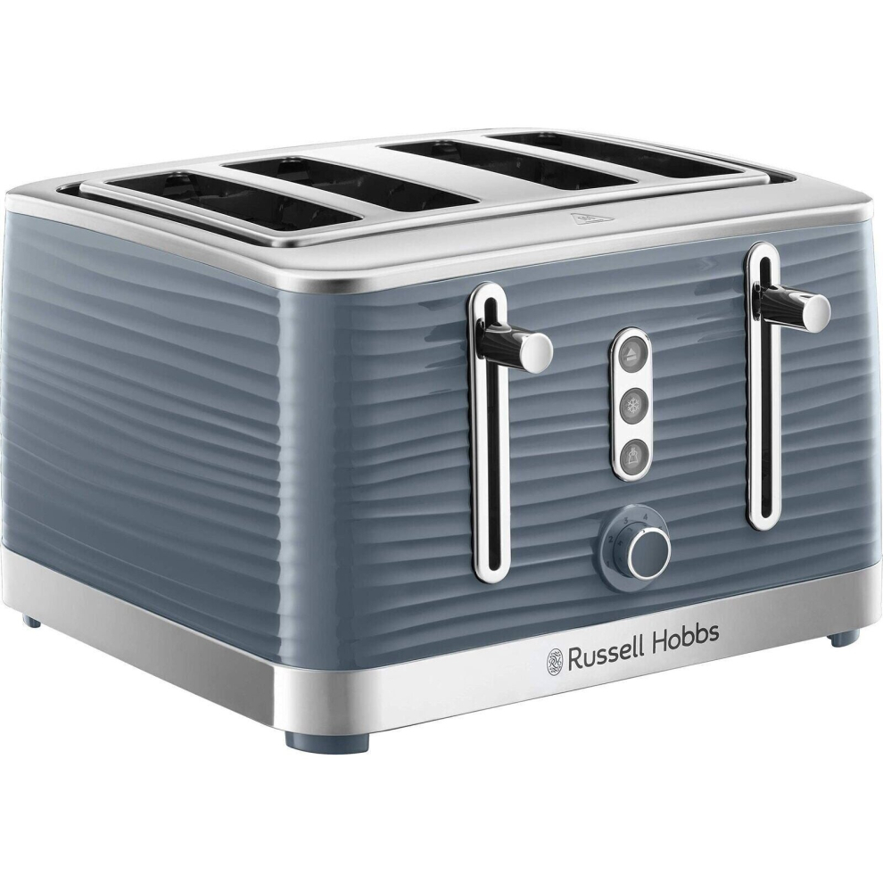Russell Hobbs 24383 Grey Inspire 4 Slice Toaster, Wide Slot with Lift and Loo...
