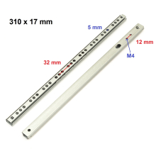 (310mm x 17mm) Cabinet Drawer Runners Ball Bearings 17mm Grooved Slides 245mm / 310mm / 375mm