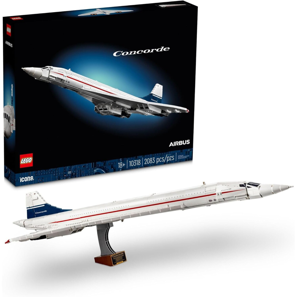 LEGO Icons 10318 Concorde Iconic Model Plane For Adults