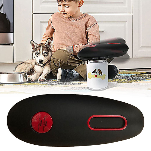 One-Touch Electric Can Opener - Cordless, Handheld Kitchen Gadget with Safe Smooth Edge Cutting