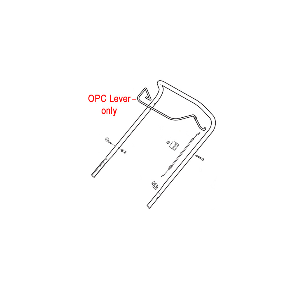 Mountfield OPC Blade Brake Lever (Handle) 181003363/1