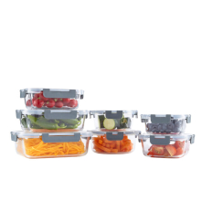 (7 piece ) Neo Glass Containers & Lids Food Storage Set