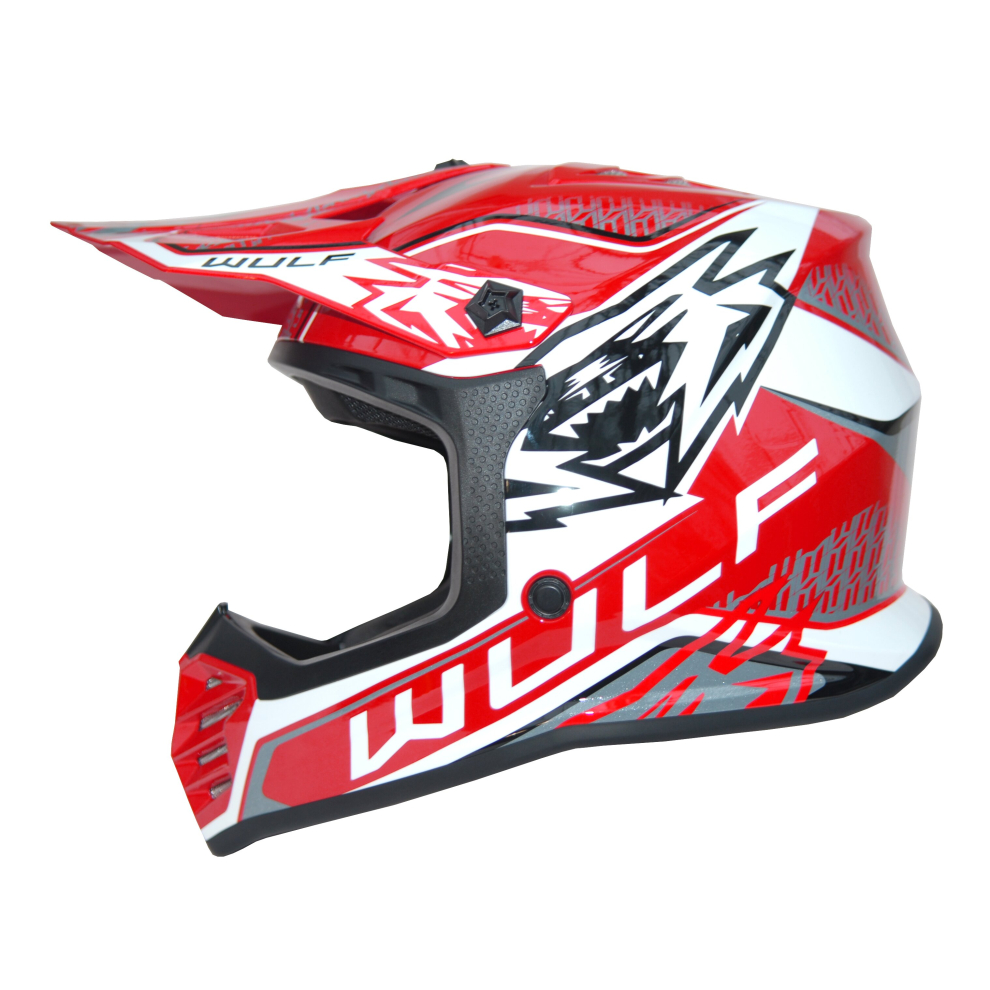 (, S(47-48Cm)) Wulfsport Air-X Kids Chidren Helmet Motorbike Motorcycle Helmet Cub Atv Crash Red 5063123260930