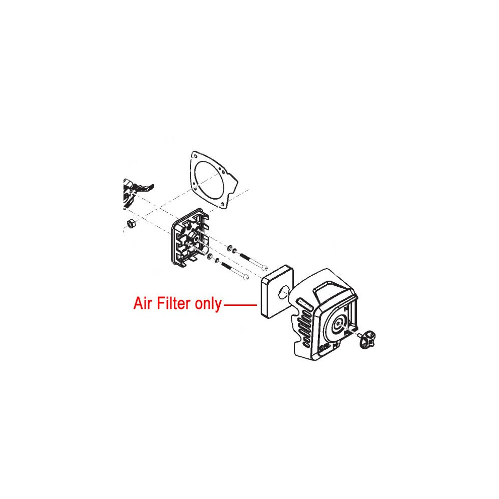 Mountfield Stiga Brushcutter Air Filter 118804074/0