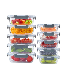 (10 piece) Neo Glass Containers & Lids Food Storage Set