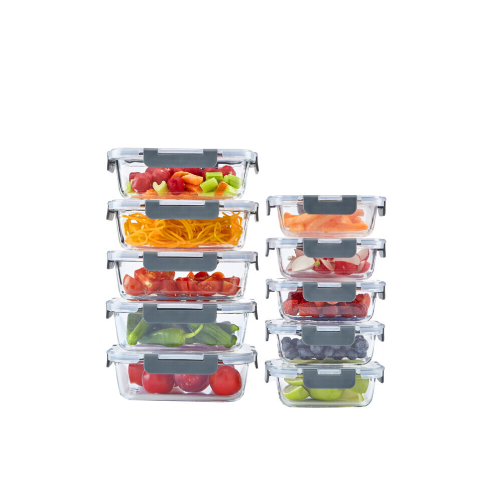 Neo (10 Piece) Glass Containers & Lids Food Storage Set