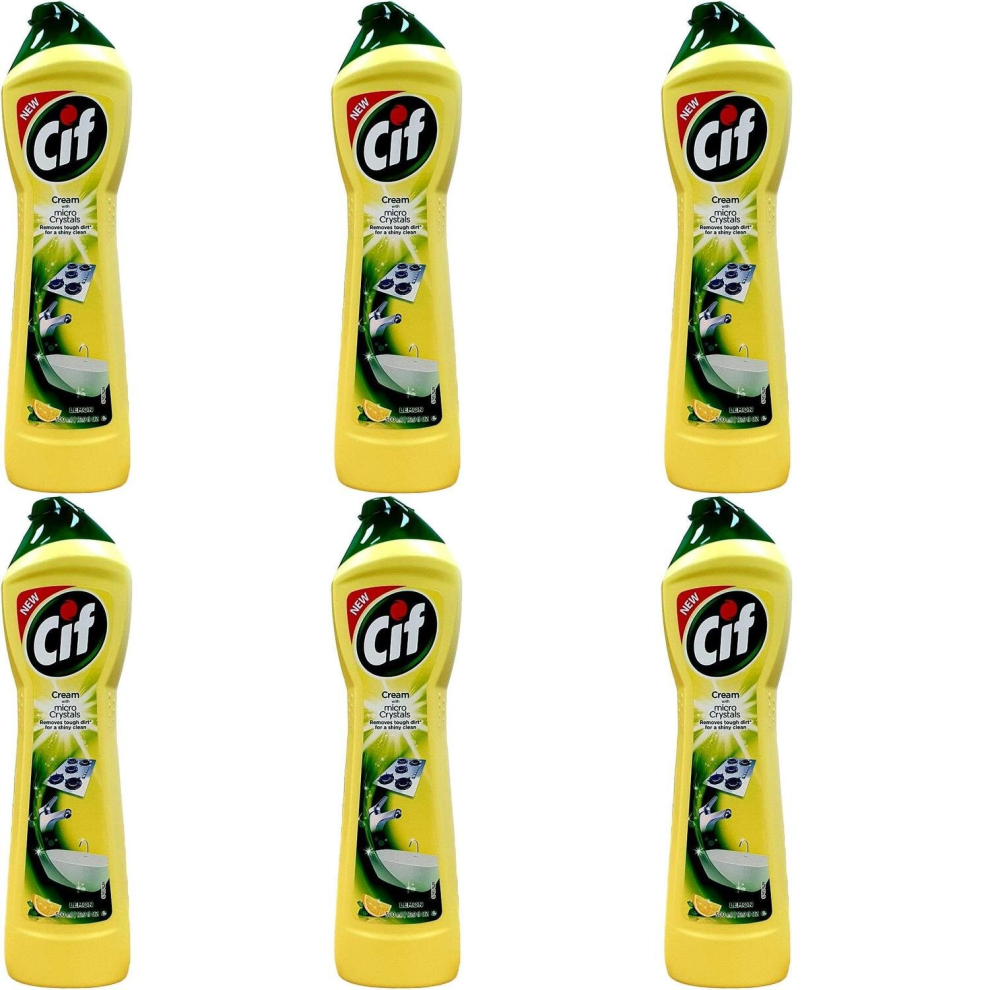 Cif Cream Cleaner Lemon 500 ml (Pack of 6)