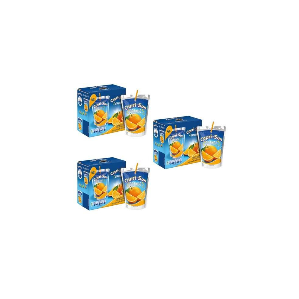 Capri Sun Orange Sweet Fruit Drink 10 Pack (Pack of 3)