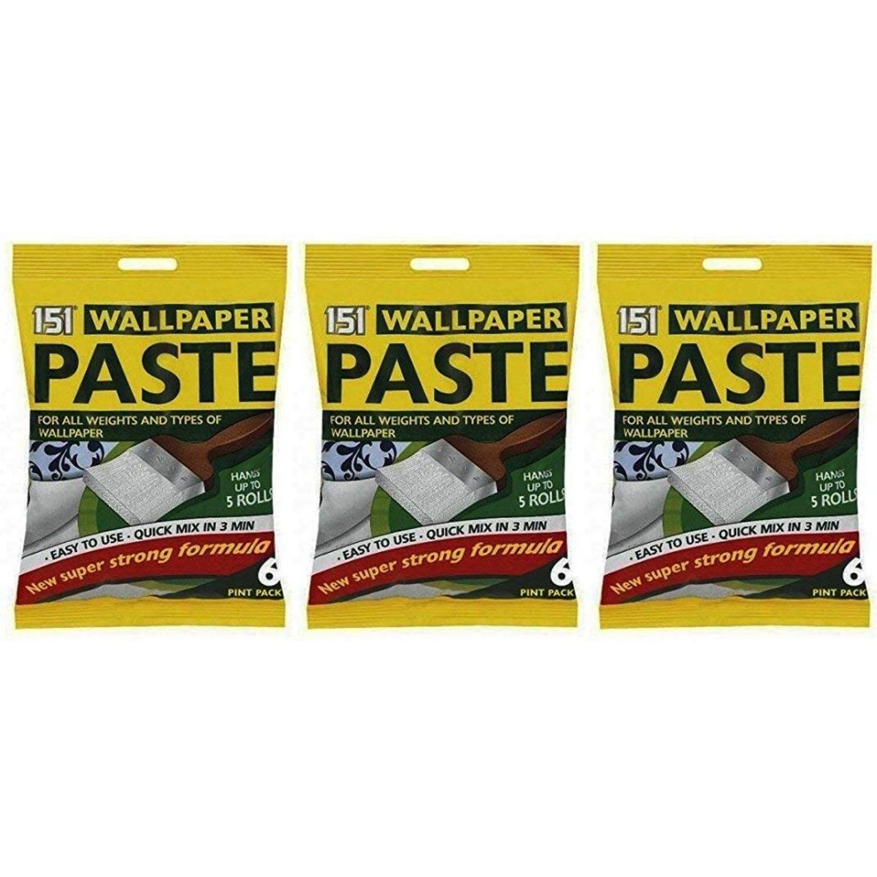 151 Wallpaper Paste 6 Pint Pack (Pack of 3)