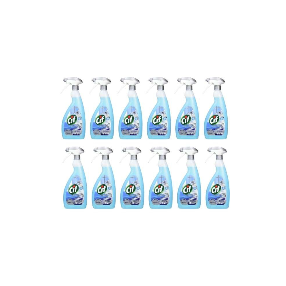 Cif Professional Window & Multi Surface Cleaner Spray 750ml (Pack of 12)