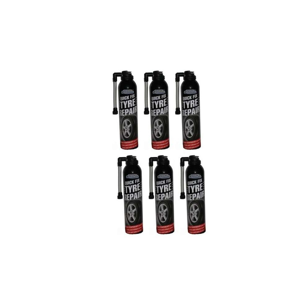 Car Pride Quick Fix Tyre Repair 300ml (Pack of 6)