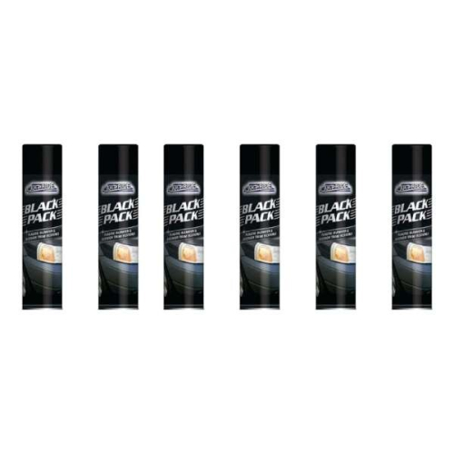 CAR PRIDE Black Pack BUMPER AND TRIM RESTORER SPRAY (Pack of 6)