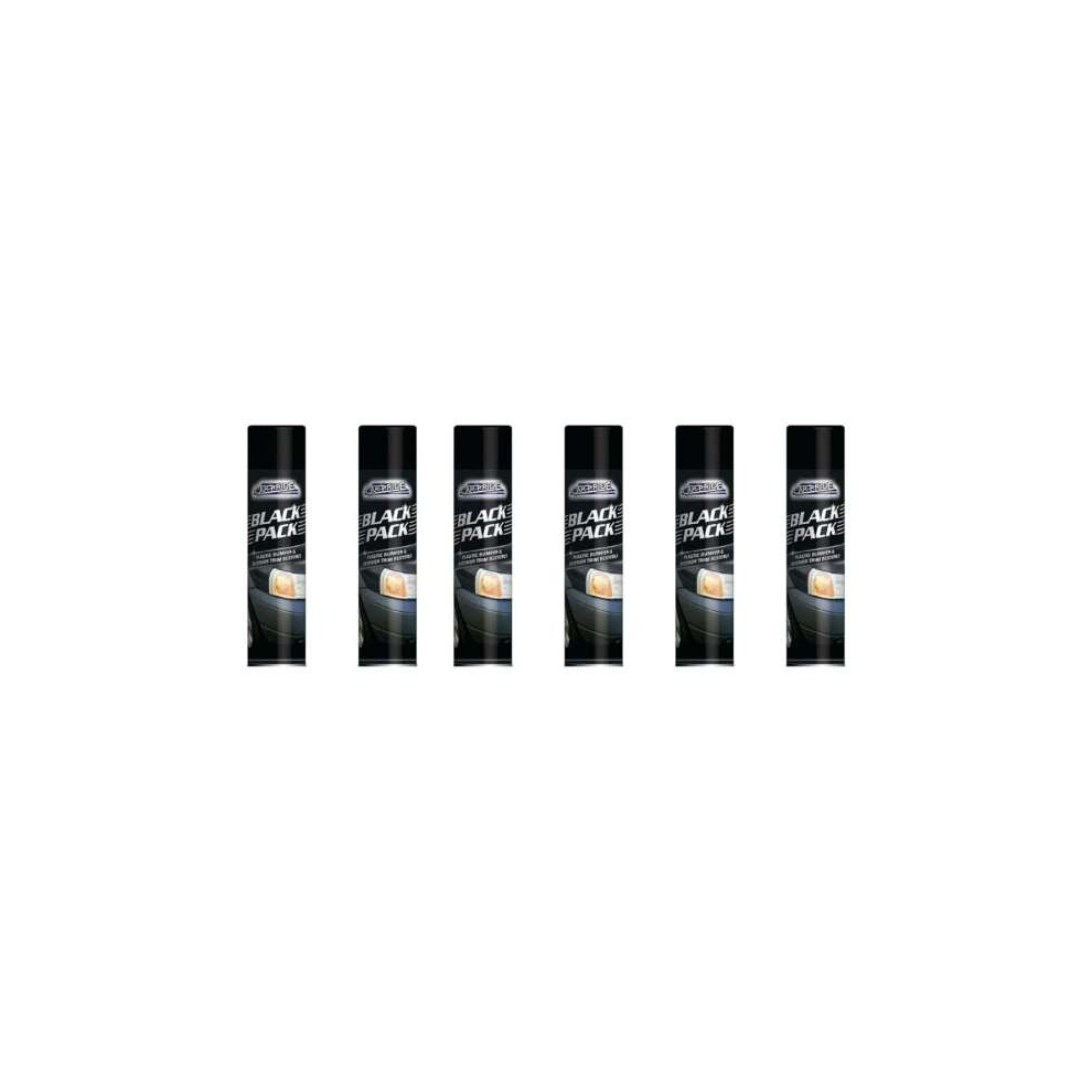 CAR PRIDE Black Pack BUMPER AND TRIM RESTORER SPRAY (Pack of 6)