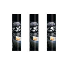 CAR PRIDE Black Pack BUMPER AND TRIM RESTORER SPRAY (Pack of 3)
