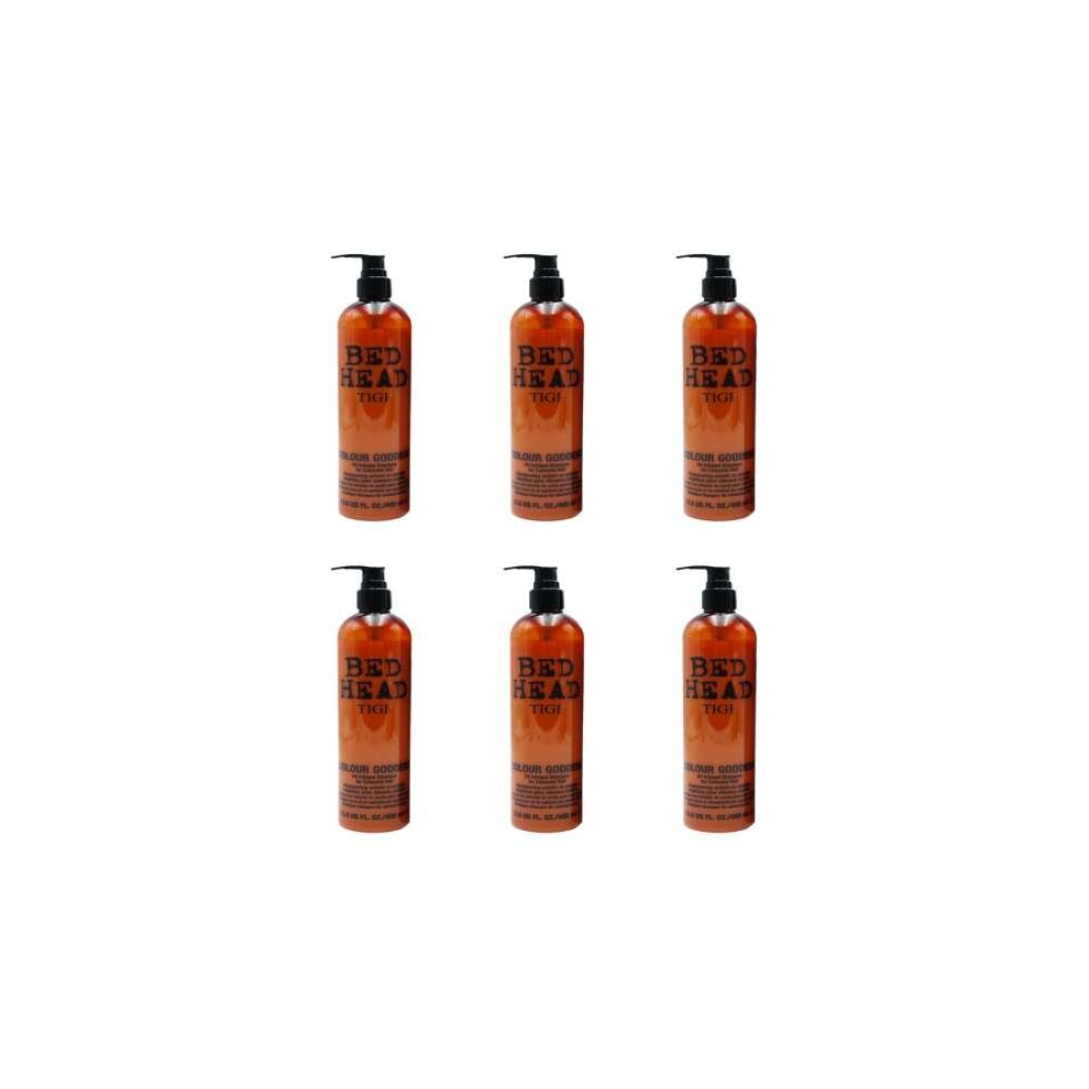 Bed Head by Tigi Colour Goddess Shampoo for Coloured Hair 400 ml (Pack of 6)