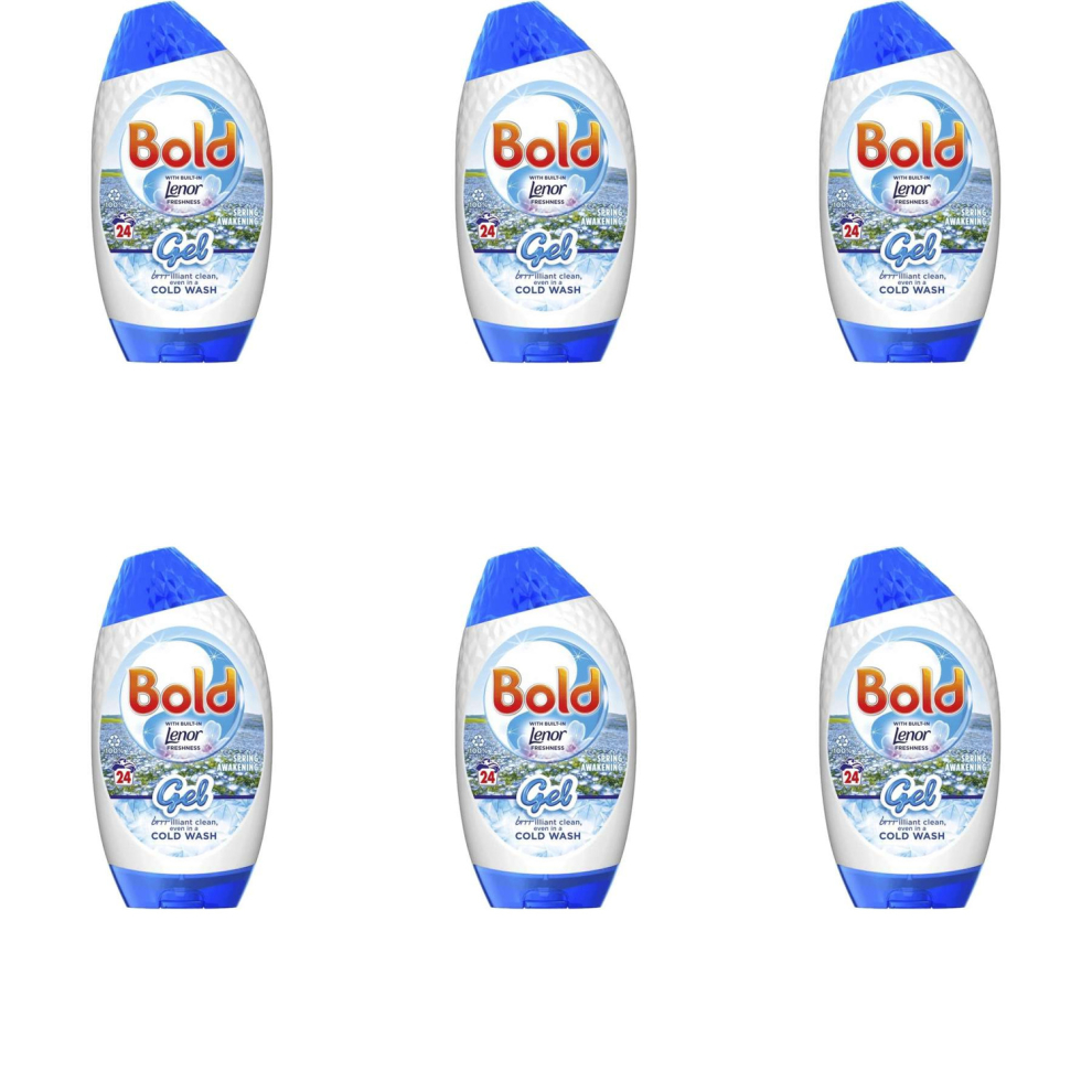 Bold 2in1 Washing Liquid Gel Spring Awakening 24 Washes 840ml (Pack of 6)