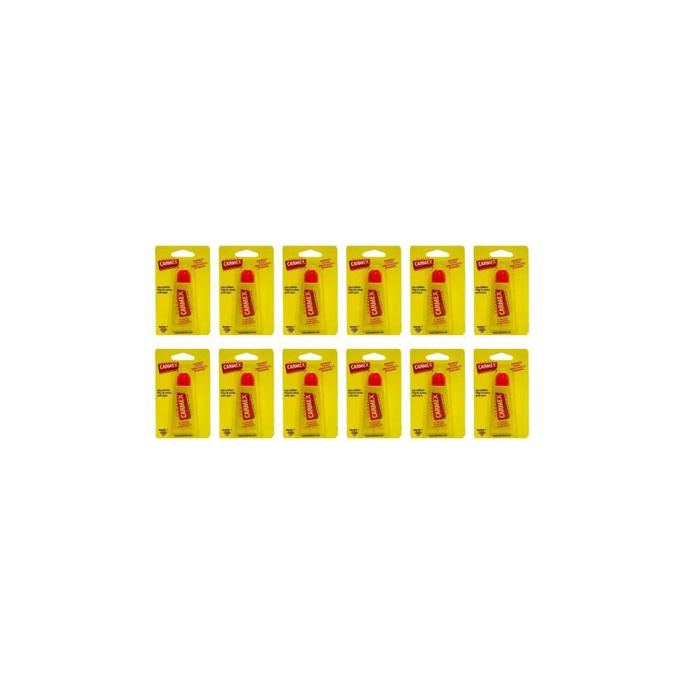 Carmex Original Lip Balm Tube 10g (Pack of 12)