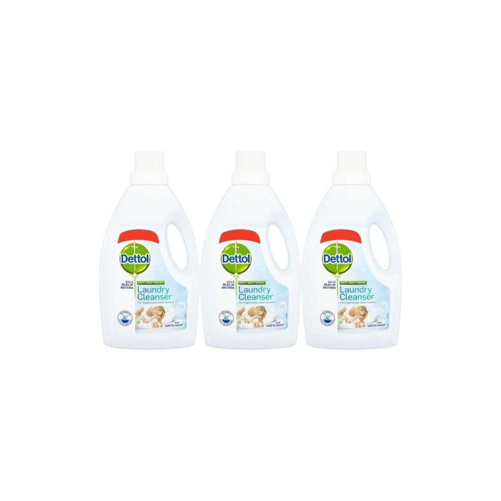 Dettol Antibacterial Laundry Cleanser 1L (Pack of 3)