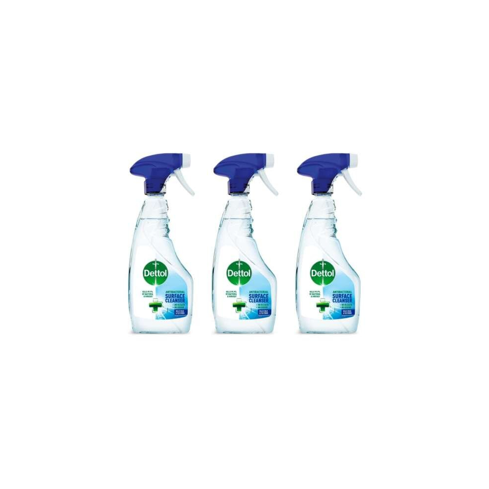 Dettol Anti-Bacterial Surface Cleaner Spray 440ml (Pack of 3)