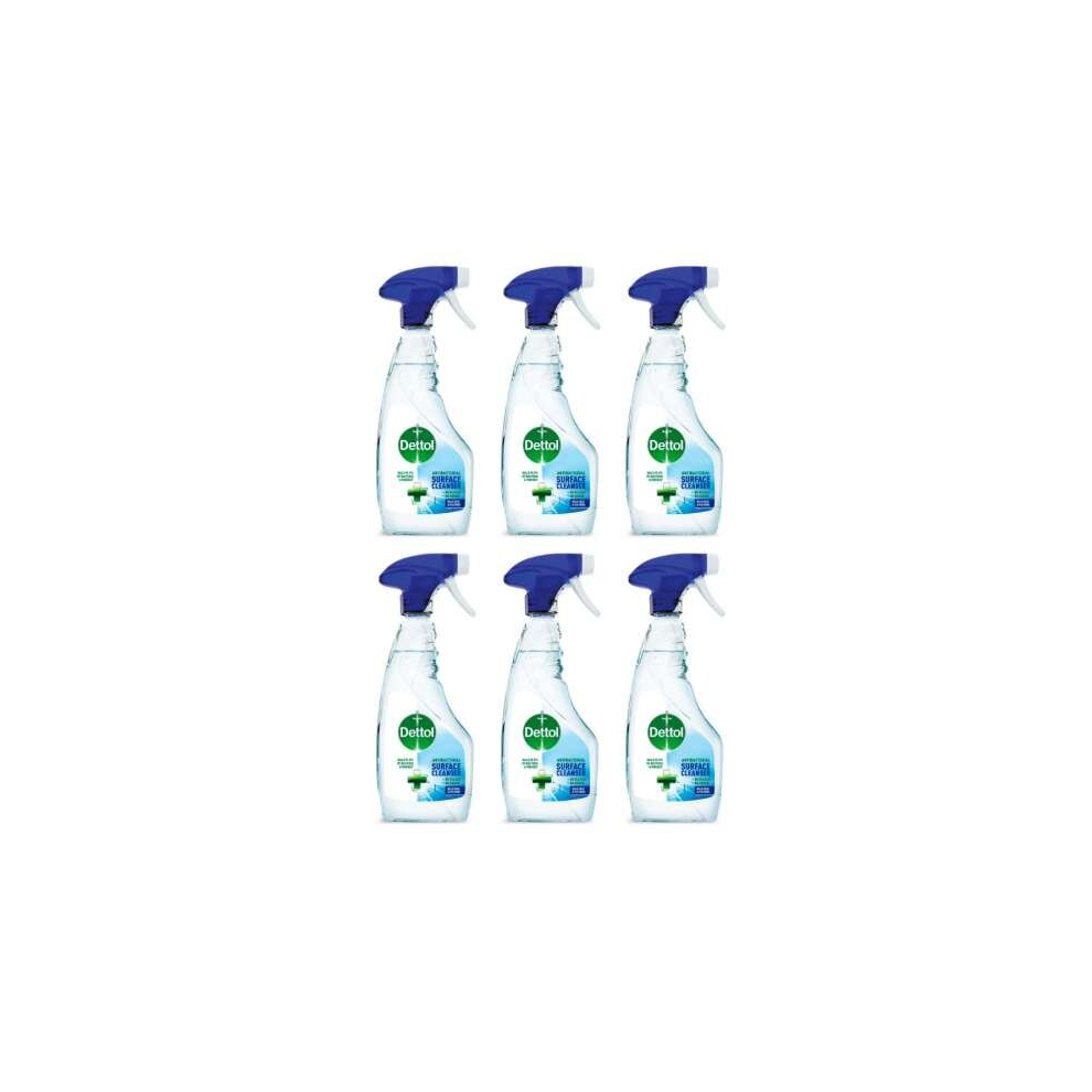 Dettol Anti-Bacterial Surface Cleaner Spray 440ml (Pack of 6)