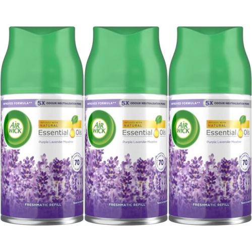 Air Wick AirWick Freshmatic Max Refill, Purple Lavender Meadow, 250 ml (Pack of 3)