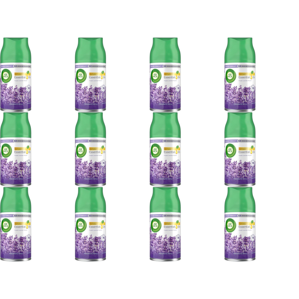 AirWick Freshmatic Max Refill, Purple Lavender Meadow, 250 ml (Pack of 12)