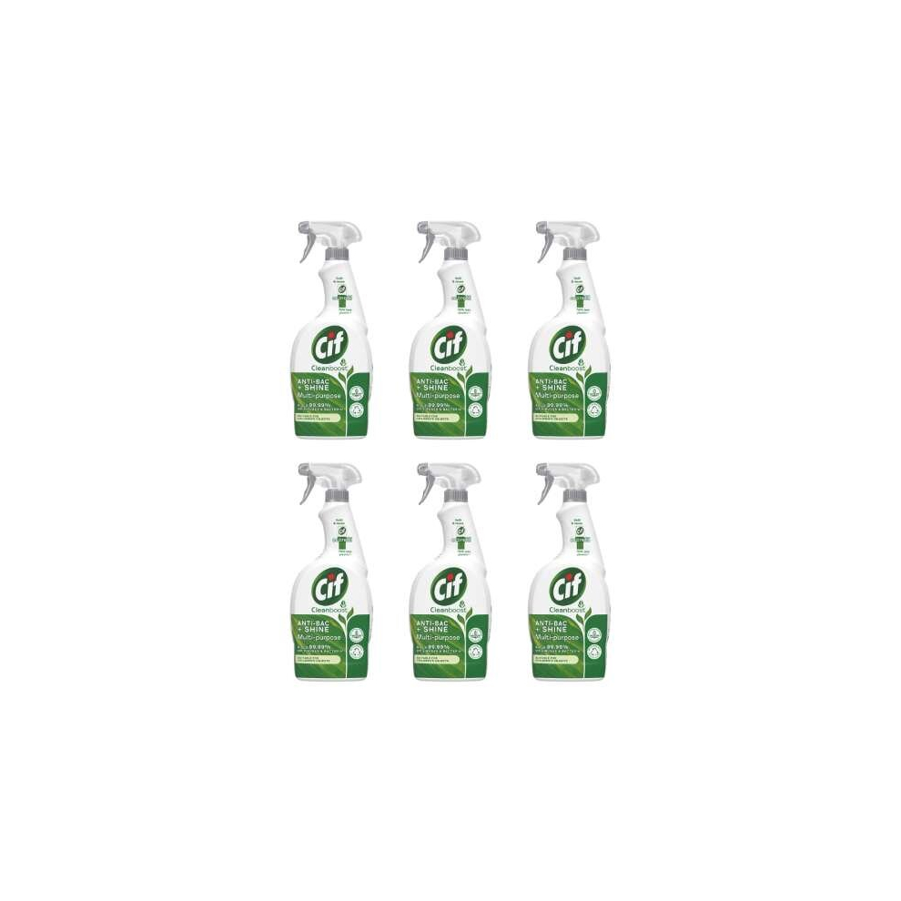 CIF SPRAY ANTIBACTERIAL  & SHINE  700ml (Pack of 6)