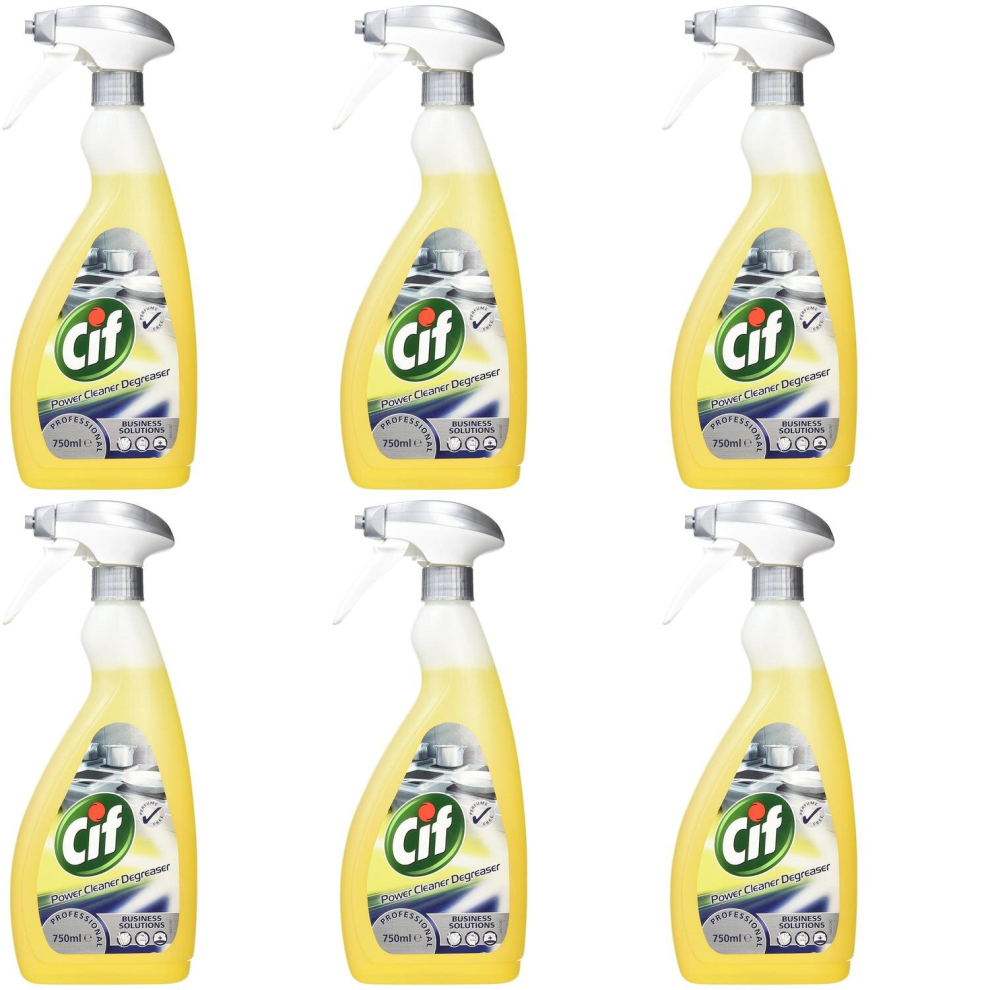 Cif Professional Power Cleaner Degreaser 750ml (Pack of 6)