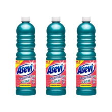 Asevi 21143 Concentrated Floor Cleaner, Cyan, 1 Litre (blue) (Pack of 3)