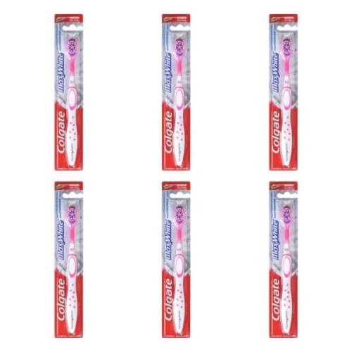 Colgate Colgate Max White Medium Toothbrush (Pack of 6)