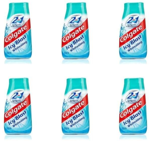 Colgate Colgate 2 In 1 Icy Blast Whitening Toothpaste 100Ml (Pack of 6)