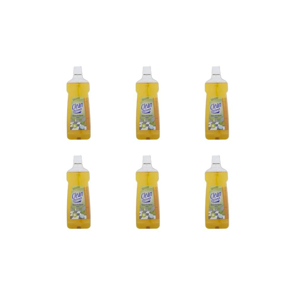 Clean and Fresh Disinfectant Pine 1L (Pack of 6)