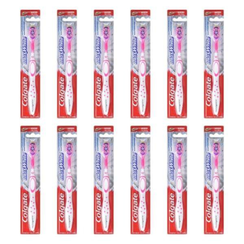 Colgate Colgate Max White Medium Toothbrush (Pack of 12)