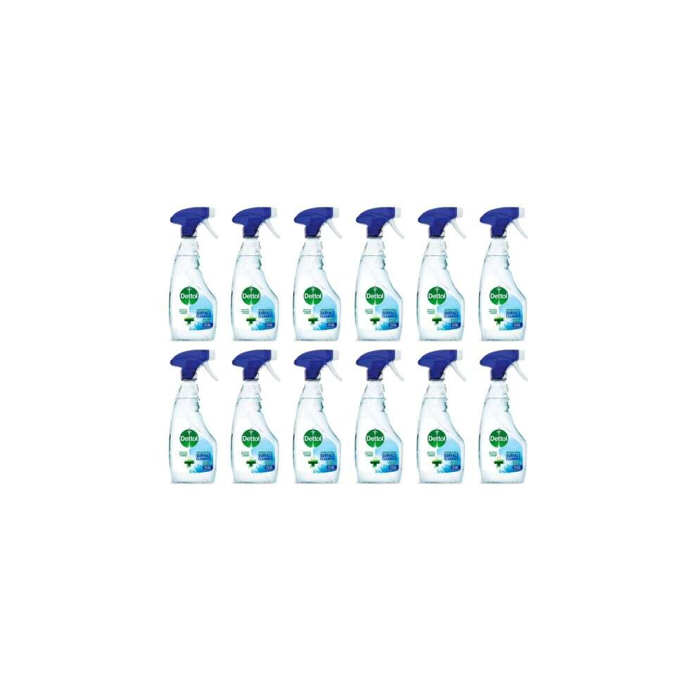 Dettol Anti-Bacterial Surface Cleaner Spray 440ml (Pack of 12)