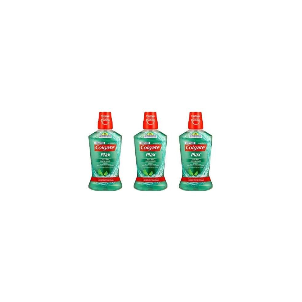 Colgate Plax Soft Mint Mouthwash, 250ml (Pack of 3)