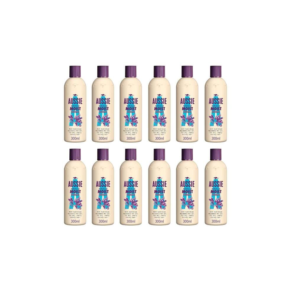 Aussie Miracle Moist Shampoo 300ml (Pack of 12)