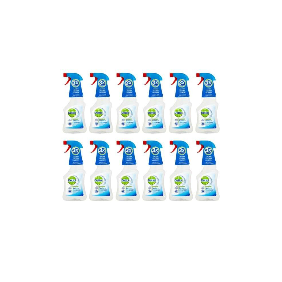 Dettol Antibacterial Surface Cleaner 500ml Spray (Pack of 12)