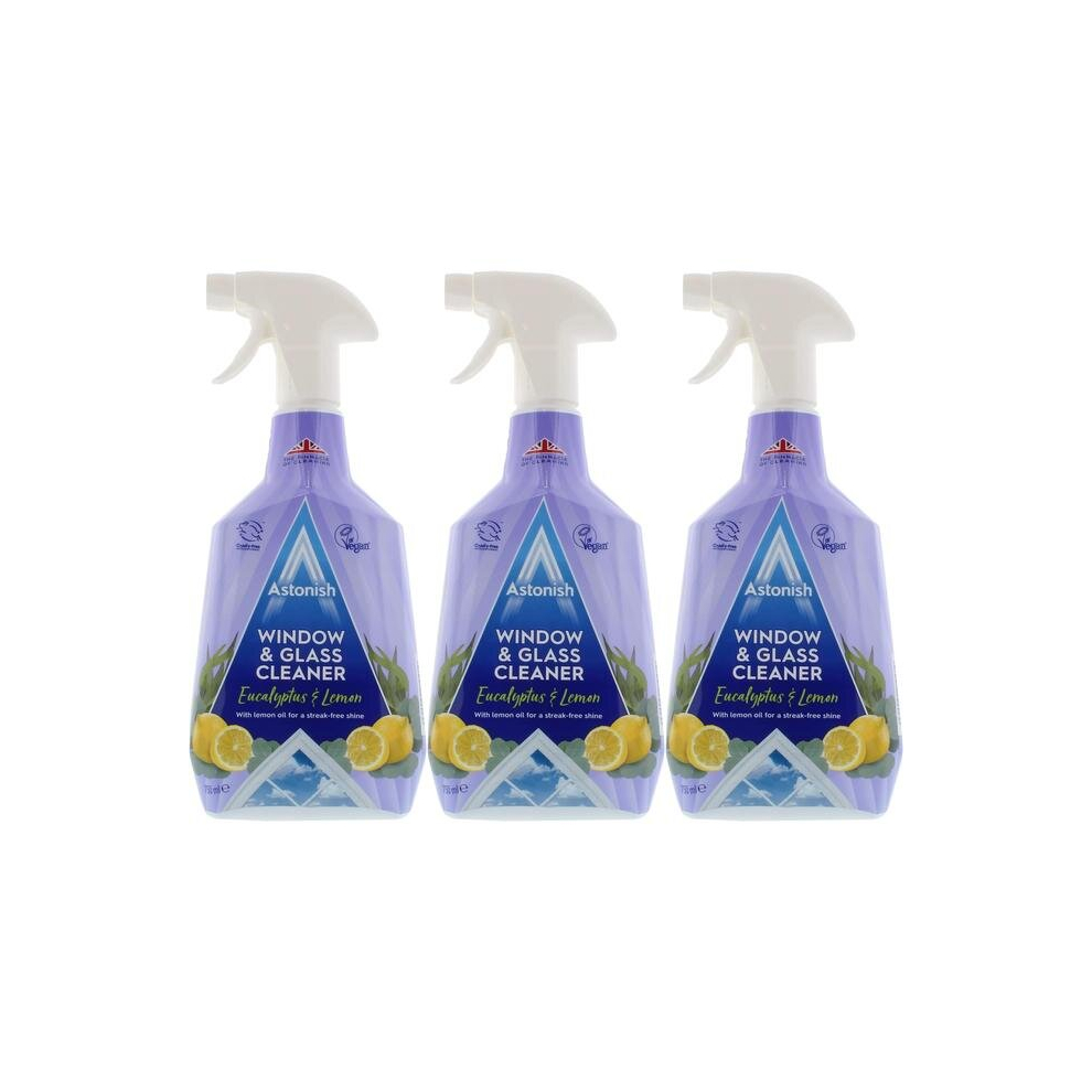 Astonish Window & Glass Cleaner, 750 ml (Pack of 3)