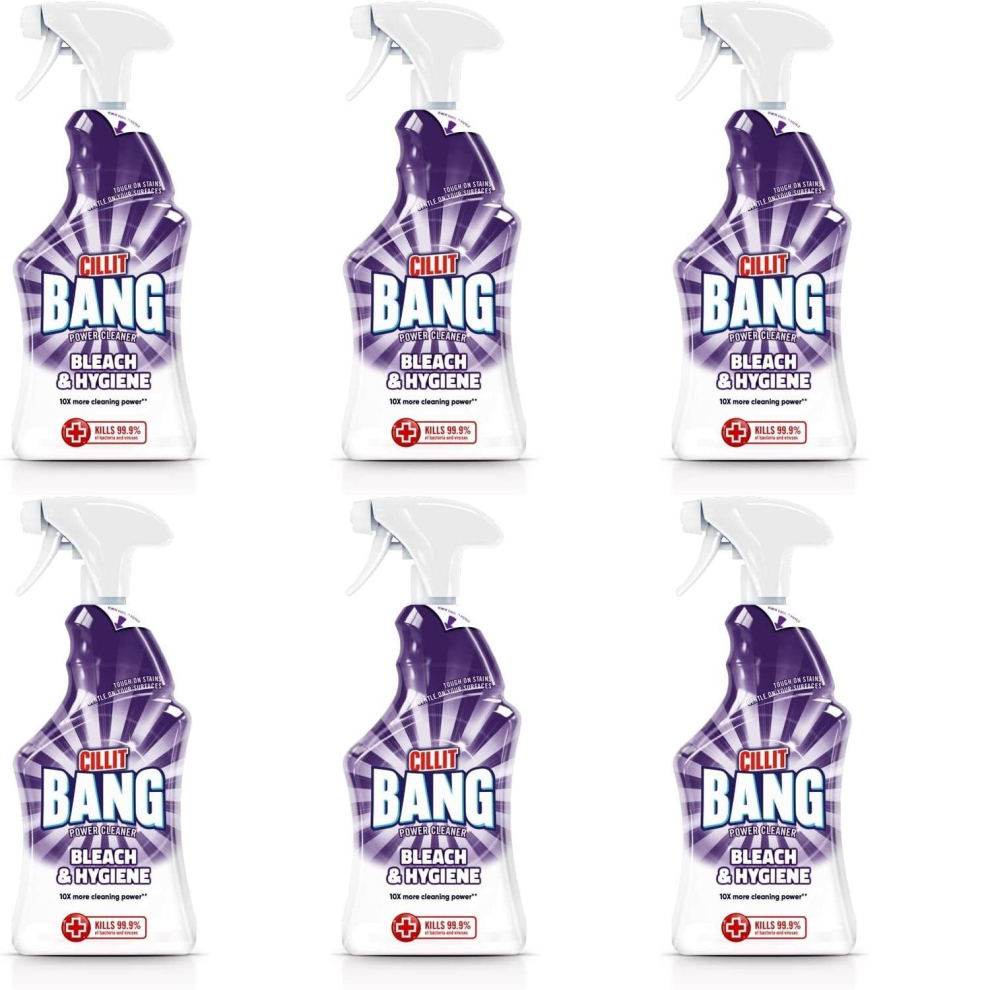 Cillit Bang Bleach & Hygiene Power Cleaner, 750ml (Pack of 6)