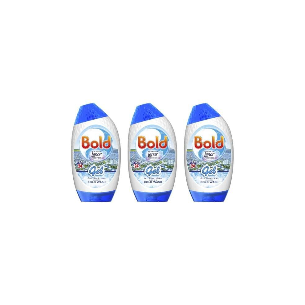 Bold 2in1 Washing Liquid Gel Spring Awakening 24 Washes 840ml (Pack of 3)