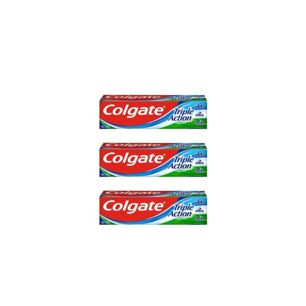 Colgate Triple Action Toothpaste 100 ml (Pack of 3)