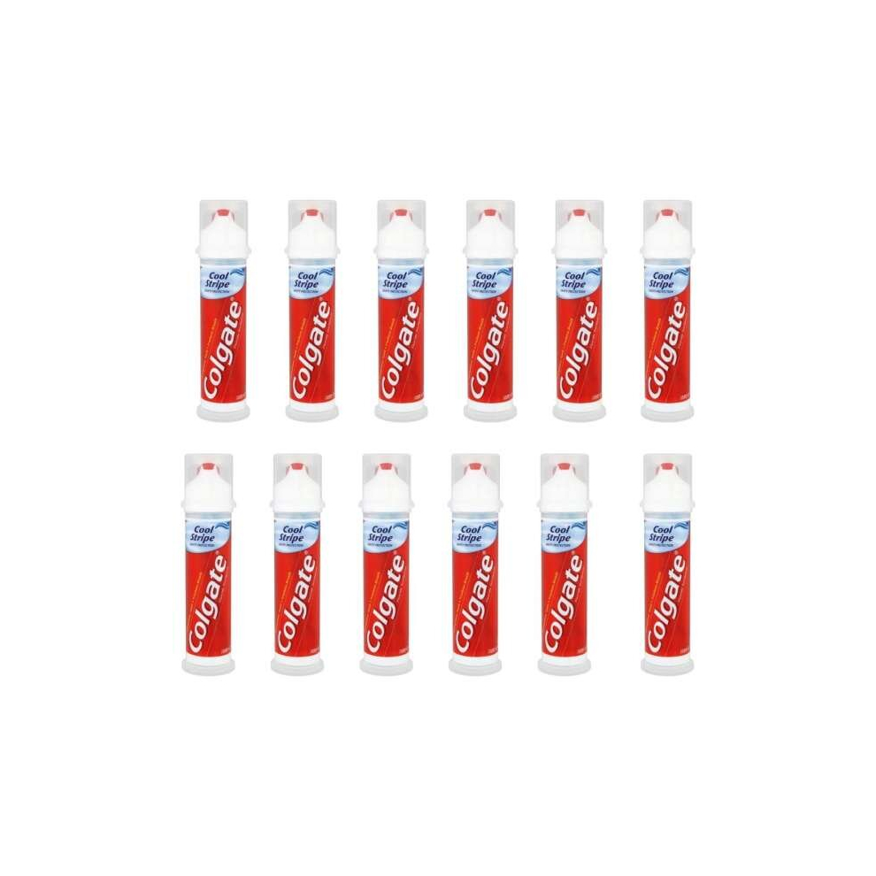 Colgate Triple Cool Stripe Toothpaste Pump (100ml) (Pack of 12)