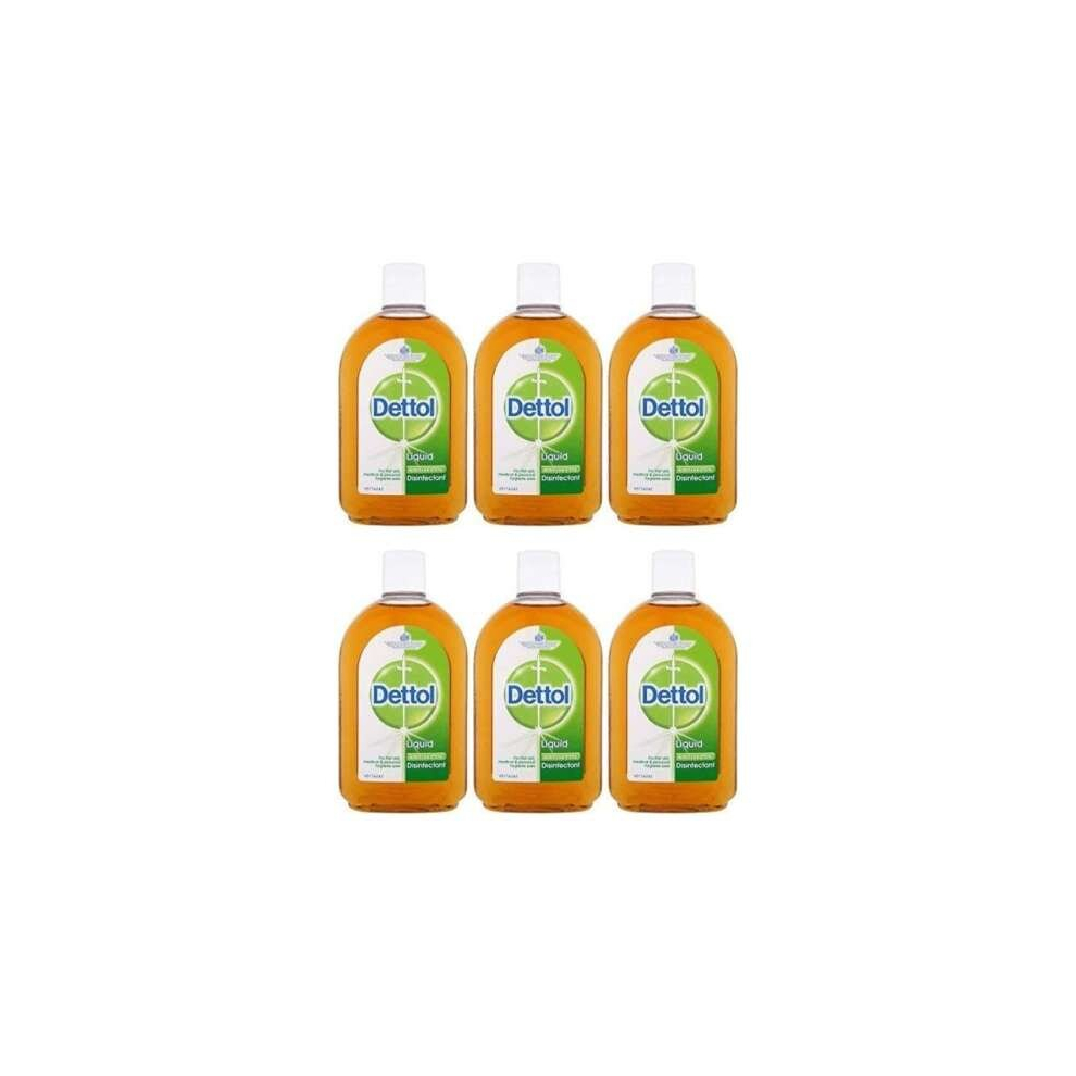 Dettol Original Liquid Antiseptic Disinfectant, 500ml (Pack of 6)